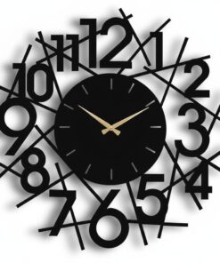 Alternative view of ساعة 02 حائط مودرين من الخشب بتصميم أنيق