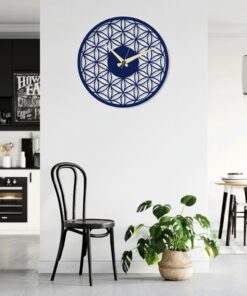 Alternative view of ساعة 10 حائط مودرين من الخشب بتصميم أنيق