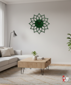 ساعة 38 حائط مودرين من الخشب بتصميم أنيق