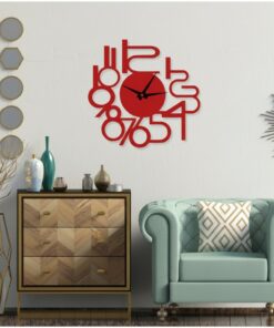 ساعة 03 حائط مودرين من الخشب بتصميم أنيق