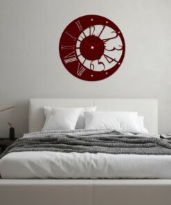 Alternative view of ساعة 24 حائط مودرين من الخشب بتصميم أنيق