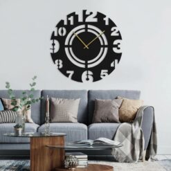 ساعة 21 حائط مودرين من الخشب بتصميم أنيق
