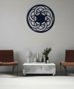 ساعة 19 حائط مودرين من الخشب بتصميم أنيق