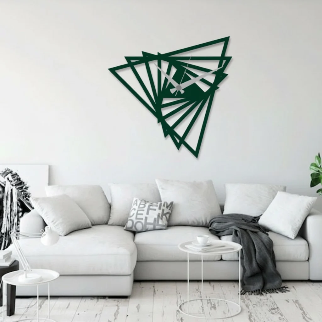 ساعة 13 مودرين من الخشب بتصميم أنيق - الصورة 3