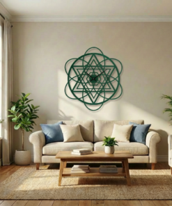 ساعة 45 حائط مودرين من الخشب بتصميم أنيق