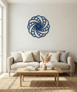 ساعة 47 حائط مودرين من الخشب بتصميم أنيق