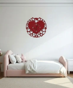 ساعة 004 حائط مودرين من الخشب بتصميم أنيق