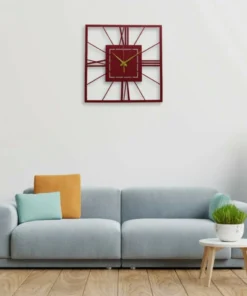 ساعة 07 حائط مودرين من الخشب بتصميم أنيق