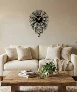 Alternative view of ساعة 44 حائط مودرين من الخشب بتصميم أنيق