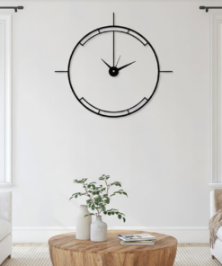 ساعة 40 حائط مودرين من الخشب بتصميم أنيق