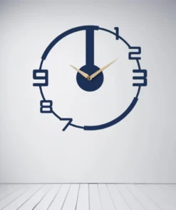 ساعة 01 حائط مودرين من الخشب بتصميم أنيق