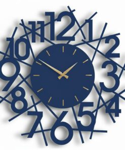 ساعة 02 حائط مودرين من الخشب بتصميم أنيق