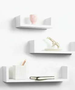 Alternative view of رفوف مستطيلة  خشب 3 قطع مودرين من الخشب بتصميم أنيق