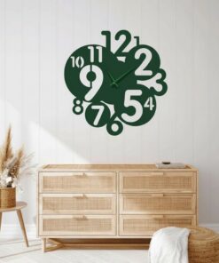 Alternative view of ساعة 16 حائط مودرين من الخشب بتصميم أنيق