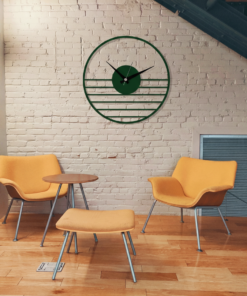 Alternative view of ساعة 42 حائط مودرين من الخشب بتصميم أنيق