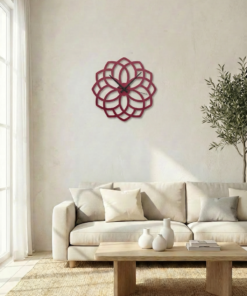 ساعة 46 حائط مودرين من الخشب بتصميم أنيق