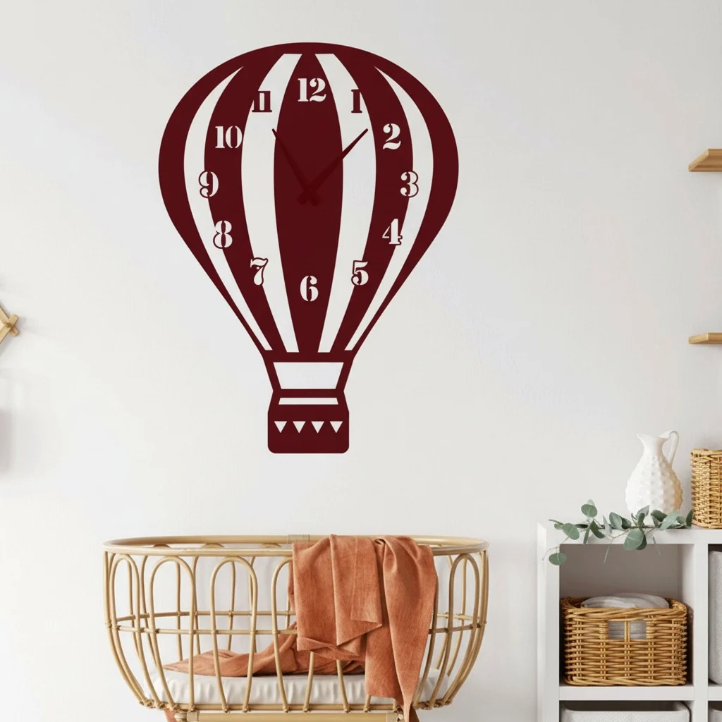 ساعة 25 حائط مودرين من الخشب بتصميم أنيق - الصورة 3