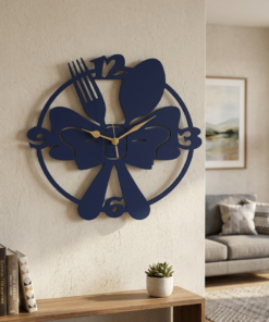 ساعه 008 حائط مودرين من الخشب بتصميم أنيق