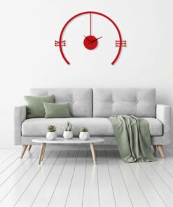 ساعة 14 حائط مودرين من الخشب بتصميم أنيق