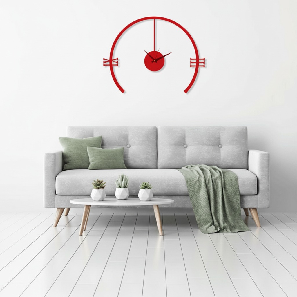 ساعة 14 حائط مودرين من الخشب بتصميم أنيق
