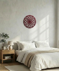 Alternative view of ساعة 48 حائط مودرين من الخشب بتصميم أنيق