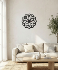 Alternative view of ساعة 46 حائط مودرين من الخشب بتصميم أنيق