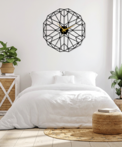 ساعة 37 حائط مودرين من الخشب بتصميم أنيق