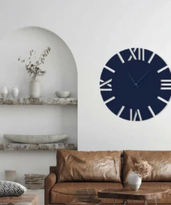 ساعة 20 حائط مودرين من الخشب بتصميم أنيق