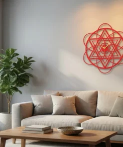 Alternative view of ساعة 45 حائط مودرين من الخشب بتصميم أنيق