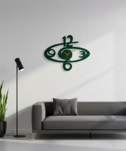 ساعة 30 حائط مودرين من الخشب بتصميم أنيق