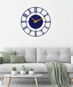 ساعة 33 حائط مودرين من الخشب بتصميم أنيق